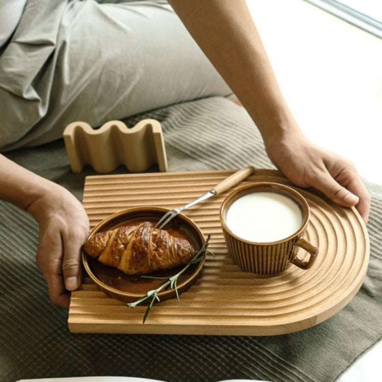 Large Wavy Wooden Tray Photography Shooting Props - Wooden Props by PMC TechLife | Online Shopping South Africa | PMC TechLife