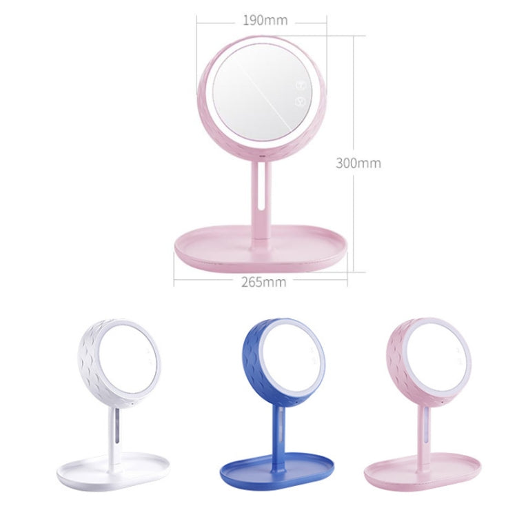 GJ-101 Home LED Desktop USB Makeup Mirror(Pink) - Mirror by PMC Jewellery | Online Shopping South Africa | PMC Jewellery