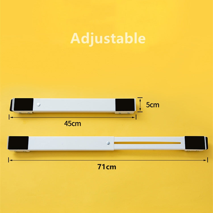 2 PCS Washing Machine Stand Movable Adjustable Refrigerator Base(Silver) - Washing Machines & Accessories by PMC TechLife | Online Shopping South Africa | PMC TechLife