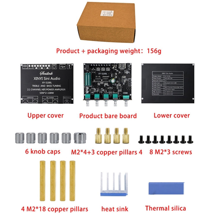 XINYI XY-S100L Sini Audio Channel 2.1 Bluetooth Power Board Module(S100L) - Breadboard / Amplifier Board by PMC Jewellery | Online Shopping South Africa | PMC Jewellery