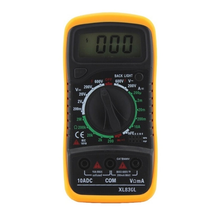 ANENG XL830L Multi-Function Digital Display High-Precision Digital Multimeter, Specification: Standard+10A Extra Tip Pen(Orange) - free shipping - PMC TechLife - Order now!