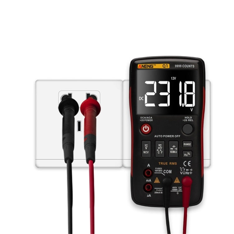 ANENG AN-Q1 Automatic High-Precision Intelligent Digital Multimeter, Specification: Standard with Cable(Orange) - free shipping - PMC TechLife - Order now!
