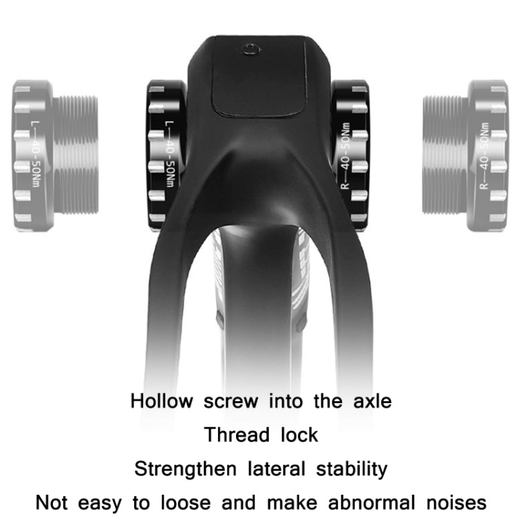 WEST BIKING Mountain Road Bike Screw-In Bearing Bottom Axle(Black) - Bottom Brackets by WEST BIKING | Online Shopping South Africa | PMC TechLife | Buy Now Pay Later Mobicred
