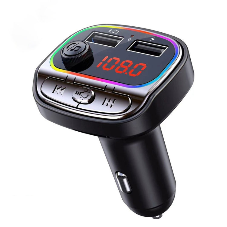 C21 USB Car Bluetooth MP3 Music Player With Colorful Lights - Bluetooth Car Kits by PMC Jewellery | Online Shopping South Africa | PMC Jewellery
