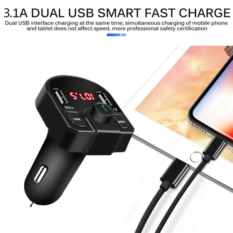 M9 Car Bluetooth MP3 Dual USB Car Charger(Black) - Bluetooth Car Kits by PMC TechLife | Online Shopping South Africa | PMC TechLife