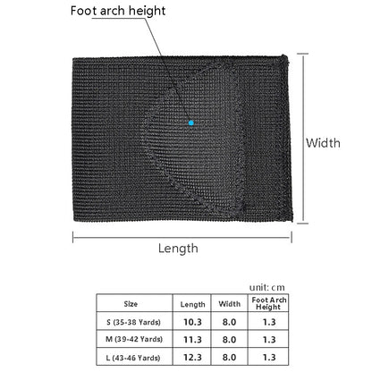 2 Pairs Flat Foot Bow Support Half Pad Elastic Bandage Foot Pad(Black M (39-42 Yard)) - Corrector by PMC Jewellery | Online Shopping South Africa | PMC Jewellery