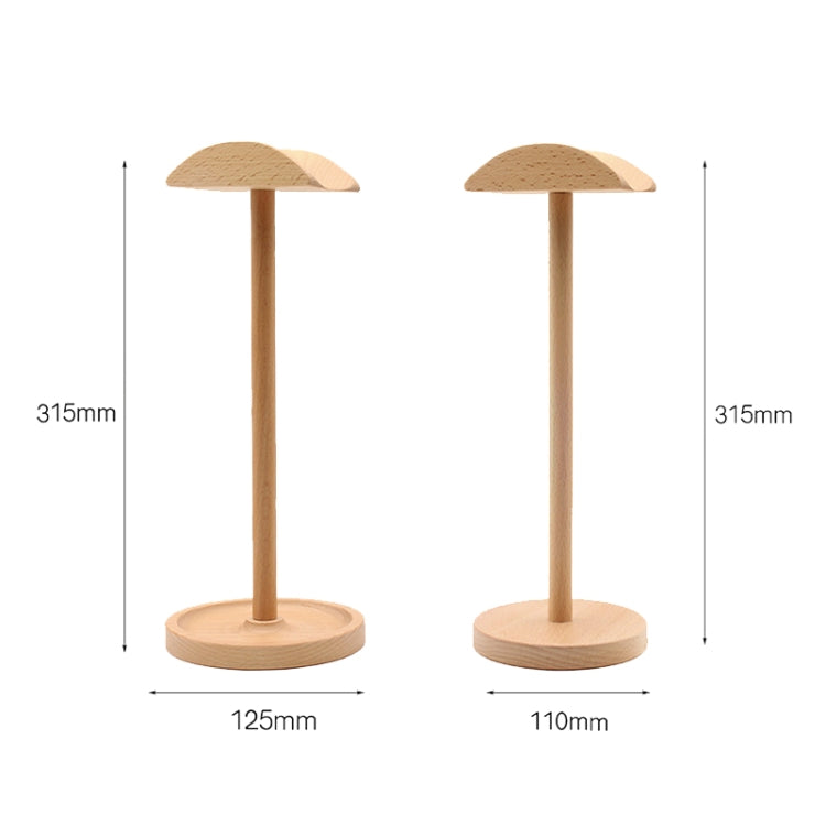 AM-EJZJ001 Desktop Solid Wood Headset Display Stand, Style: B - Anti-lost & Holder by PMC Jewellery | Online Shopping South Africa | PMC Jewellery