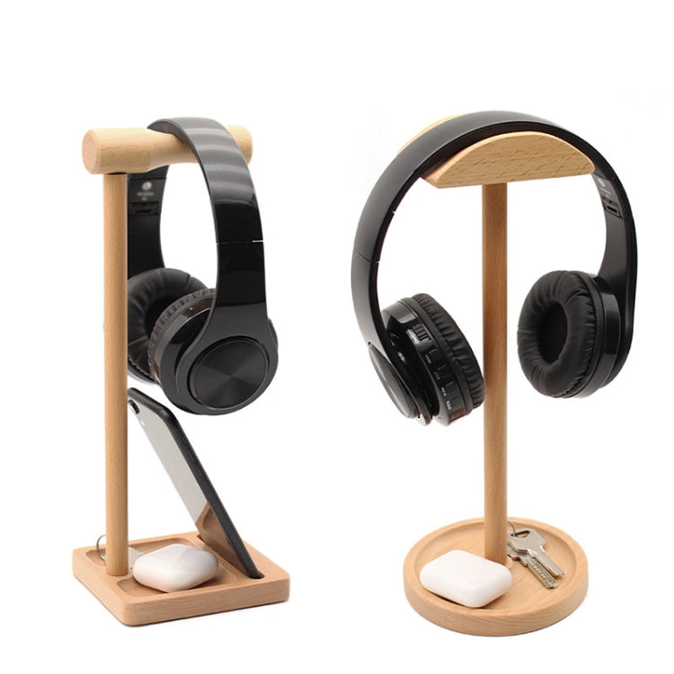 AM-EJZJ001 Desktop Solid Wood Headset Display Stand, Style: D - Anti-lost & Holder by PMC TechLife | Online Shopping South Africa | PMC TechLife