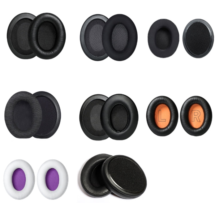 1 Pair Headset Earmuffs For Kingston HyperX Cloud II / Silver / Alpha / Flight / Stinger, Colour: White+Purple Lambskin - Earmuff & Pad by PMC TechLife | Online Shopping South Africa | PMC TechLife