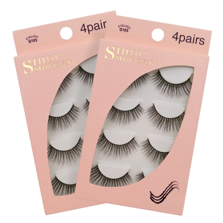 2 Sets SHIDISHANGPIN 3D Mink False Eyelashes Naturally Thick Eyelashes(G105) - Eyes by PMC Jewellery | Online Shopping South Africa | PMC Jewellery