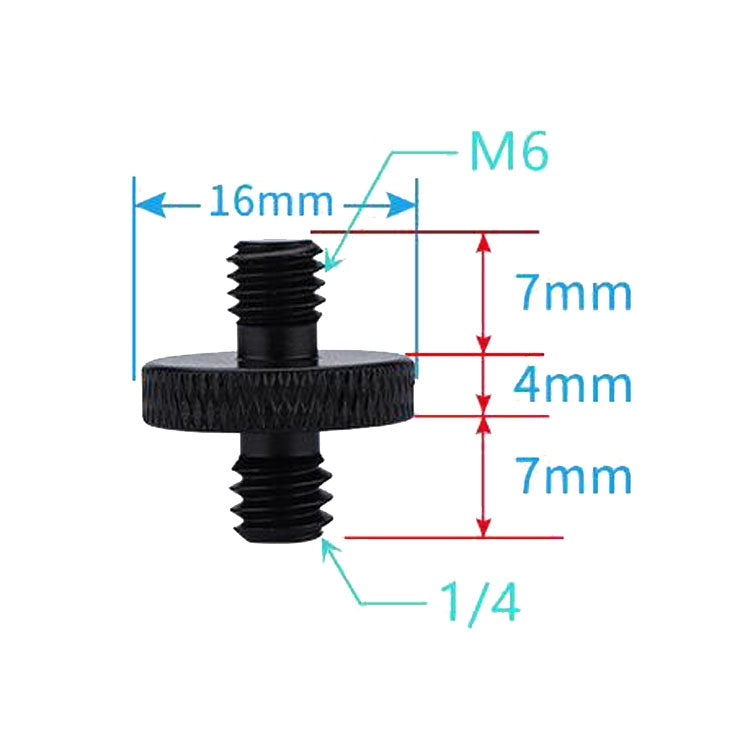 4 PCS Screw Adapter A26 1/4 Male to M6 Male Screw -  by PMC TechLife | Online Shopping South Africa | PMC TechLife