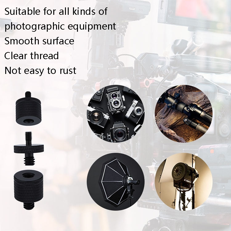 4 PCS Screw Adapter A27 1/4 Male to M8 Male Screw -  by PMC TechLife | Online Shopping South Africa | PMC TechLife