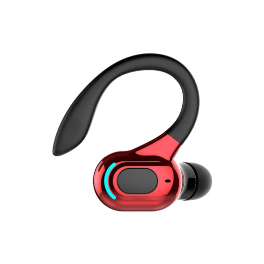 F8 Bluetooth 5.1 Ear-Mounted Stereo Wireless Sports Earphone(Black+Red) - Bluetooth Earphone by PMC Jewellery | Online Shopping South Africa | PMC Jewellery