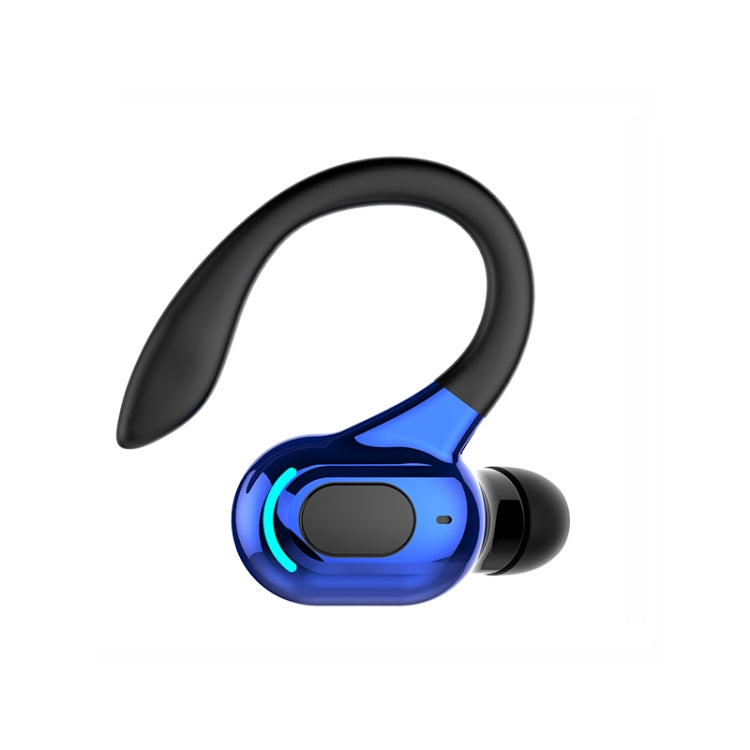 F8 Bluetooth 5.1 Ear-Mounted Stereo Wireless Sports Earphone(Black+Blue) - Bluetooth Earphone by PMC TechLife | Online Shopping South Africa | PMC TechLife