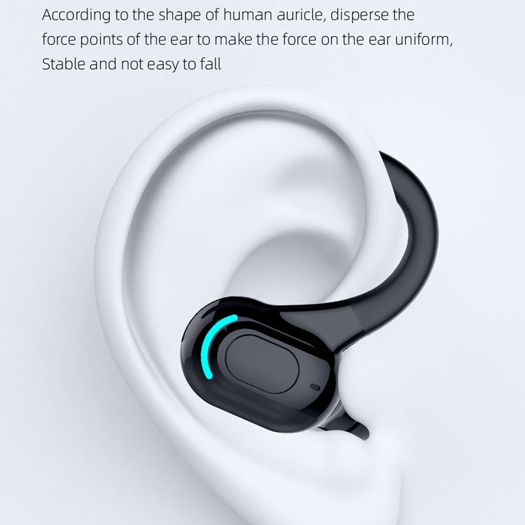 F8 Bluetooth 5.1 Ear-Mounted Stereo Wireless Sports Earphone(Black) - Bluetooth Earphone by PMC TechLife | Online Shopping South Africa | PMC TechLife