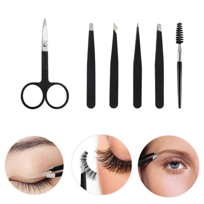 6-In-1 Stainless Steel Eyebrow Trimming Set(Colorful) - Eyes by PMC Jewellery | Online Shopping South Africa | PMC Jewellery