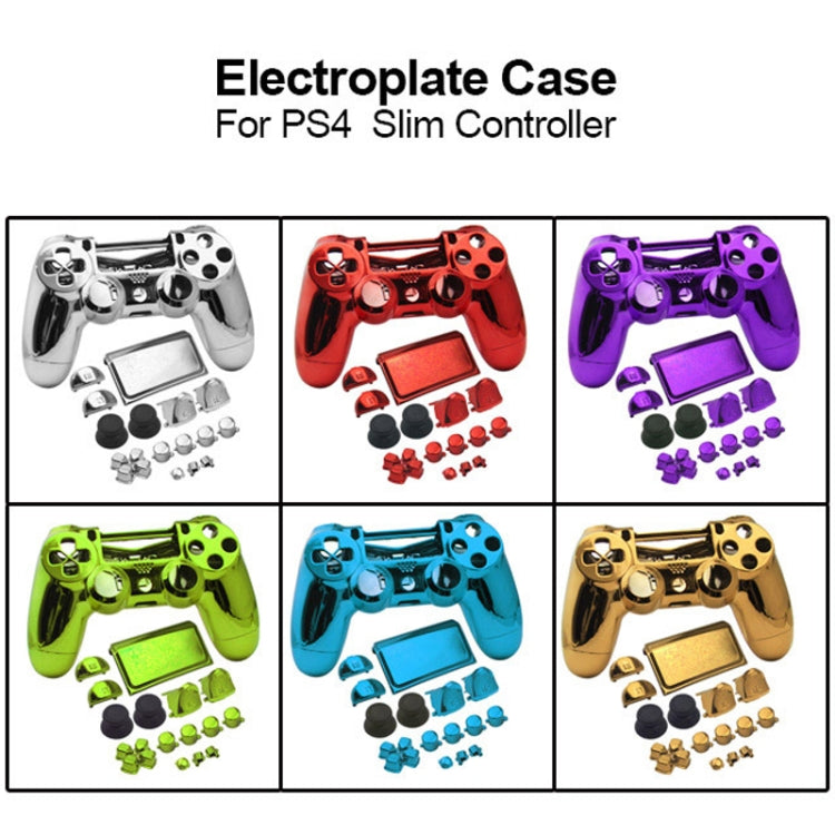 Electroplated Protective Case For PS4 Slim(Gold) - Cases by PMC TechLife | Online Shopping South Africa | PMC TechLife