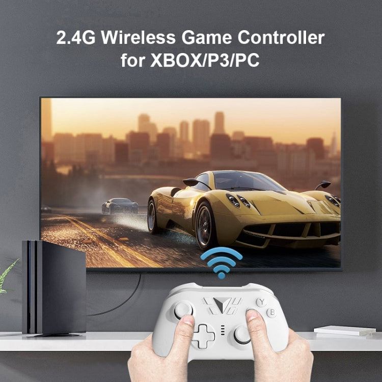 M-1 2.4G Wireless Drive-Free Gamepad For XBOX ONE / PS3 / PC(Silver Gray) - Gamepad by PMC TechLife | Online Shopping South Africa | PMC TechLife
