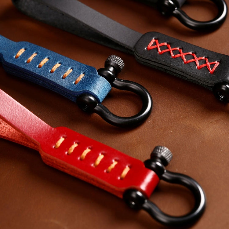 A001 Car Keychain Leather Long Key Rope(Oil Wax Black) - Key Rings by PMC TechLife | Online Shopping South Africa | PMC TechLife