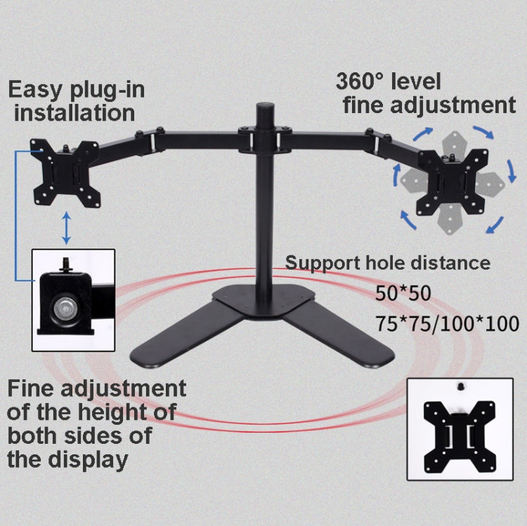 Desktop Lifting Monitor Stand Bracket Four Screen  Desk Base - TV Brackets & Mounts by PMC TechLife | Online Shopping South Africa | PMC TechLife | Buy Now Pay Later Mobicred