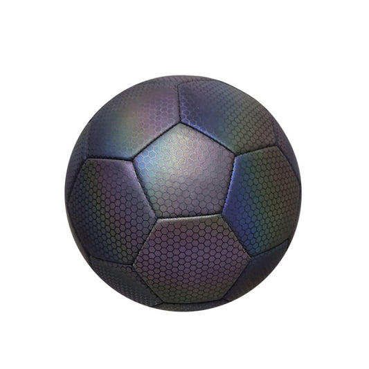 MILACHIC Night Light Football PU Opera Sewed School Training Football(No.5 Light Version Honeycomb Black 5062) - Balls by MILACHIC | Online Shopping South Africa | PMC Jewellery