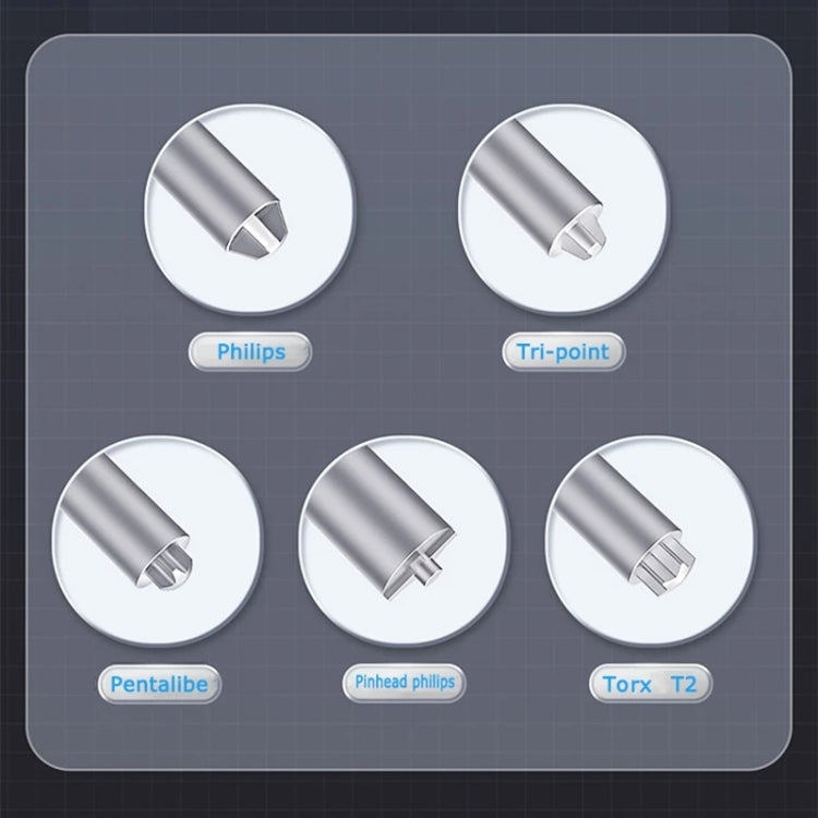 Qianli Super Tactile Grip-Type Precision Silent Dual-Bearing Screwdriver, Series: Type B Tri-point - free shipping - PMC TechLife - Order now!
