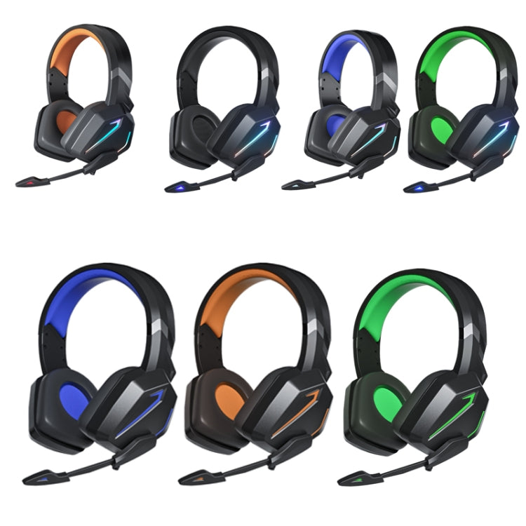 Soyto SY-G20 RGB Dual Streamer Gaming Computer Headset, Style: Non-luminous Version (Black Blue) - Multimedia Headset by Soyto | Online Shopping South Africa | PMC Jewellery