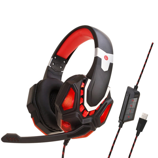 Soyto G10 Gaming Computer Headset For USB (Black Red) - Multimedia Headset by Soyto | Online Shopping South Africa | PMC Jewellery