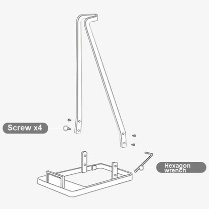 Universal Vacuum Cleaner Floor Non-Punch Storage Bracket For Dyson, Color: A Type (White) - Dyson Accessories by PMC Jewellery | Online Shopping South Africa | PMC Jewellery