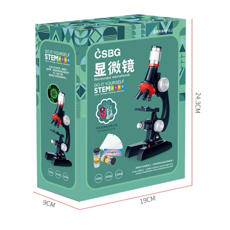 HD 1200 Times Microscope Children Educational Toys(Black) - Digital Microscope by PMC TechLife | Online Shopping South Africa | PMC TechLife | Buy Now Pay Later Mobicred