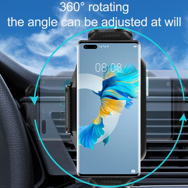S15 15W QI Magnetic Car Wireless Charging Holder For Folding Screen Phone(Black) - Wireless Charger Holders by PMC TechLife | Online Shopping South Africa | PMC TechLife