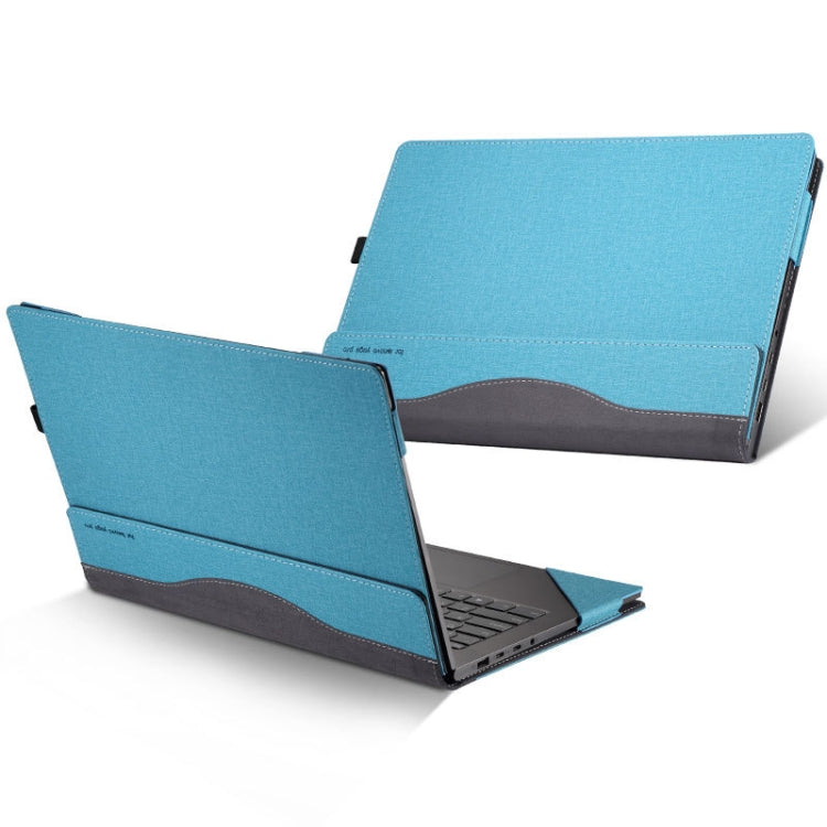 Laptop Leather Anti-Fall Protective Case For HP Envy 13-AQ Ad Ah(Gray Cobalt Blue) - 13.3 inch by PMC TechLife | Online Shopping South Africa | PMC TechLife | Buy Now Pay Later Mobicred