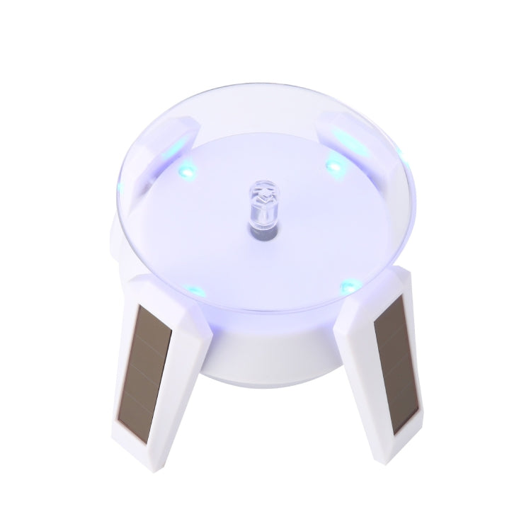 High-Footed UFO Solar 9cm 360 Rotating Display Stand Props Turntable(White Blue Light) -  by PMC TechLife | Online Shopping South Africa | PMC TechLife