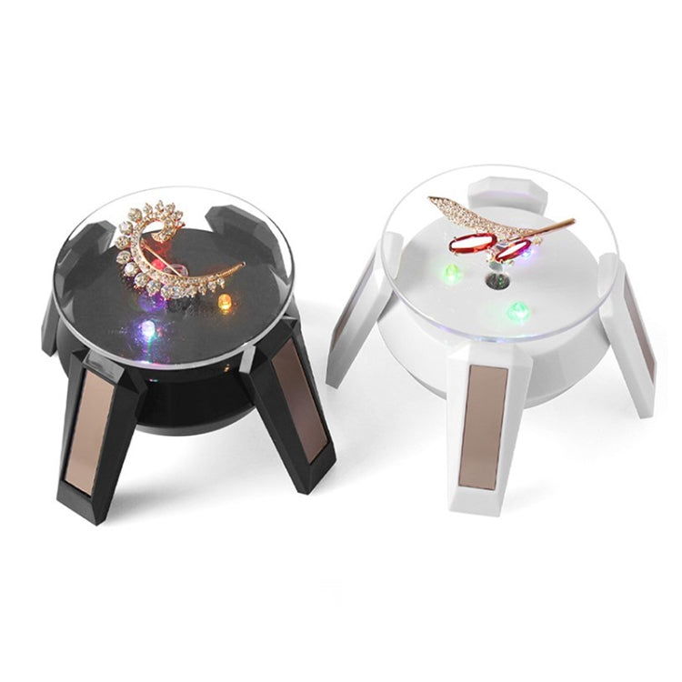 High-Footed UFO Solar 9cm 360 Rotating Display Stand Props Turntable(White Blue Light) -  by PMC TechLife | Online Shopping South Africa | PMC TechLife