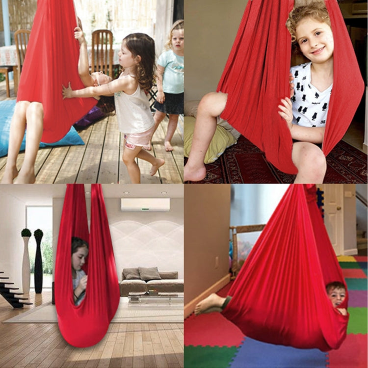 Kids Elastic Hammock Indoor Outdoor Swing, Size: 1x2.8m (Red) - Hammocks by PMC Jewellery | Online Shopping South Africa | PMC Jewellery | Buy Now Pay Later Mobicred