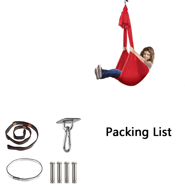 Kids Elastic Hammock Indoor Outdoor Swing, Size: 1.5x2.8m (Black) - Hammocks by PMC TechLife | Online Shopping South Africa | PMC TechLife | Buy Now Pay Later Mobicred