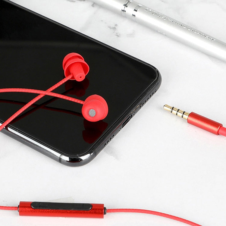 EN3900 3.5mm Plug In-Ear Wired Control Earphone with Mic(Red) - In Ear Wired Earphone by PMC TechLife | Online Shopping South Africa | PMC TechLife
