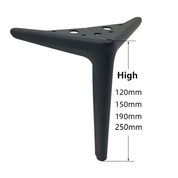 LH-XY-0010 Sofa Cabinet Metal Leg Furniture Leg, Height: 15cm(Gun Black) - Furniture Accessories by PMC Jewellery | Online Shopping South Africa | PMC Jewellery