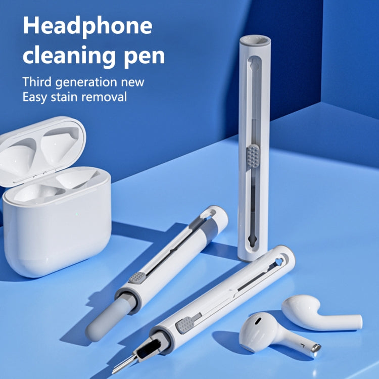 Q5 Bluetooth Earphone Telescopic Cleaning Pen Brush(White) - Other Accessories by PMC TechLife | Online Shopping South Africa | PMC TechLife