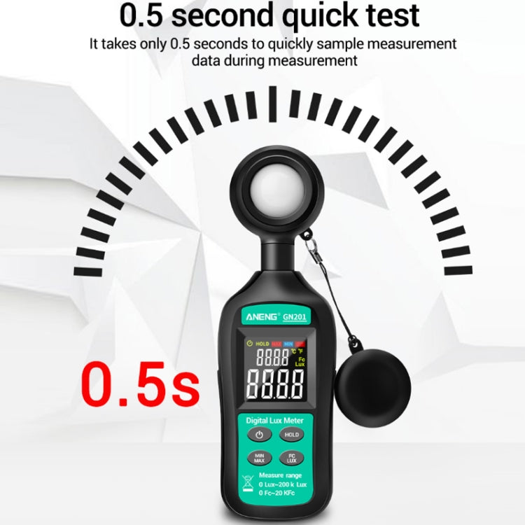 ANENG GN-201 High Precision Handheld Light Meter - free shipping - PMC TechLife - Order now!