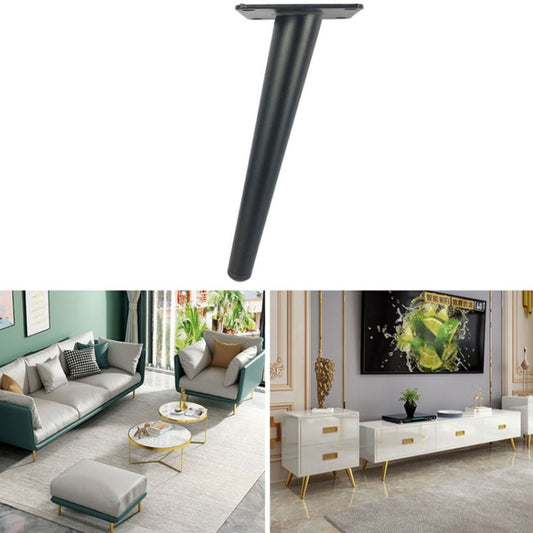 LH-ZT-0001 Cone Round Tube Furniture Support Legs, Style: Oblique Cone Height 15cm(Matte Black) - Furniture Accessories by PMC Jewellery | Online Shopping South Africa | PMC Jewellery