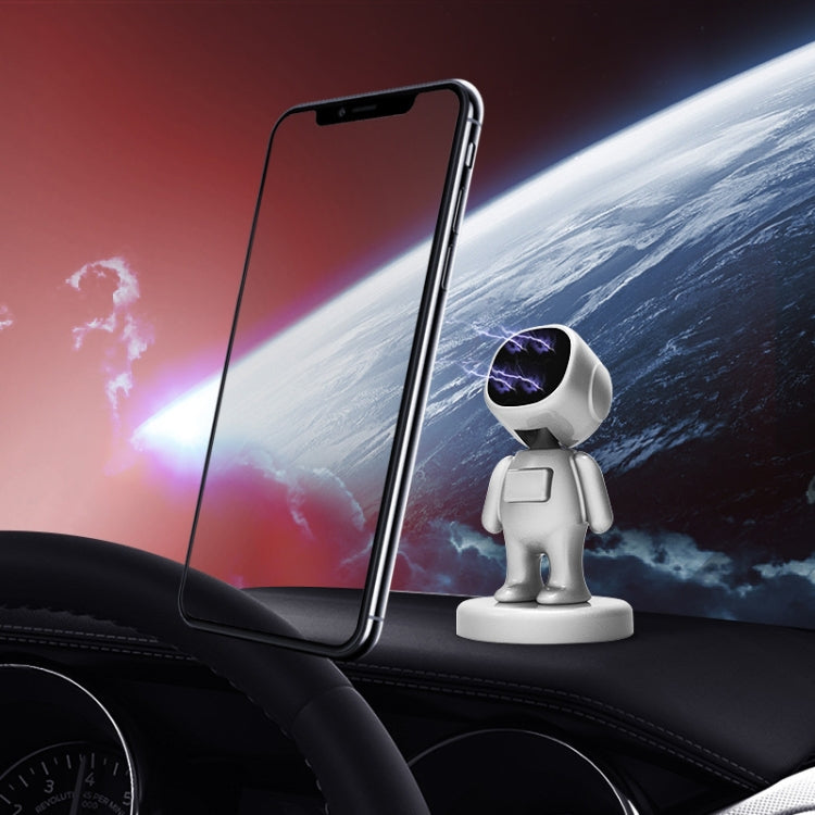 TOPFREE Astronaut Car Bracket Magnetic Adhesive Paste Navigation Car Phone Bracket(White) - Car Holders by PMC TechLife | Online Shopping South Africa | PMC TechLife