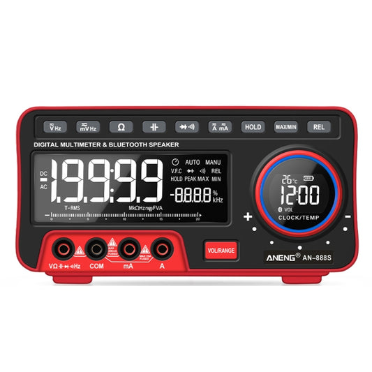 ANENG AN-888S Bluetooth Audio Display Voltage Current Multimeter, Standard No Battery(Black Red) - Digital Multimeter by ANENG | Online Shopping South Africa | PMC Jewellery | Buy Now Pay Later Mobicred