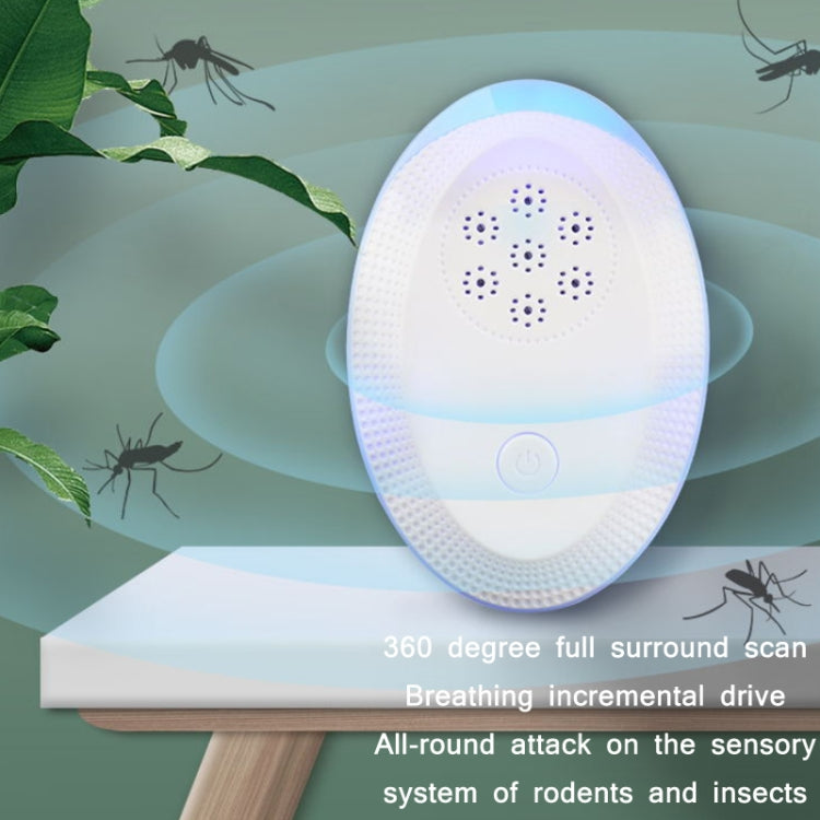 Ultrasonic Mosquito Rat Repellent Night Light, Specification: US Plug(Pearl White) - Repellents by PMC TechLife | Online Shopping South Africa | PMC TechLife