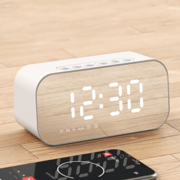 Havit M3 Subwoofer Mini Mirror Clock Bluetooth Speaker, Spsc: 1200mAh (White) - free shipping - PMC TechLife - Order now!