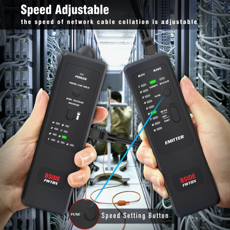 BSIDE FWT8X  Dual Mode Network Wire Tracker Cable Toner RJ45 RJ11 Accurate Ethernet LAN Tracer - Lan Cable and Tools by PMC TechLife | Online Shopping South Africa | PMC TechLife