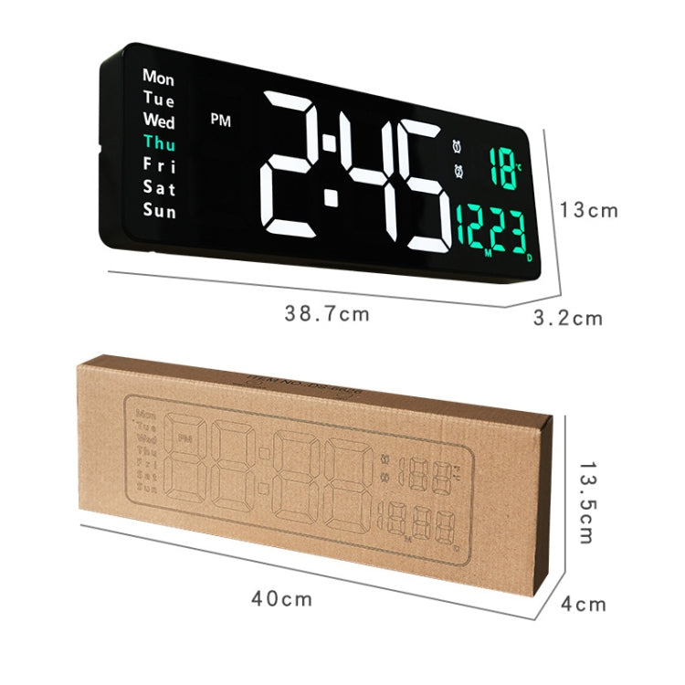 6626 Living Room Wall-Mounted Large Screen Display LED Digital Clock, Color: Orange Temperature - free shipping - PMC TechLife - Order now!