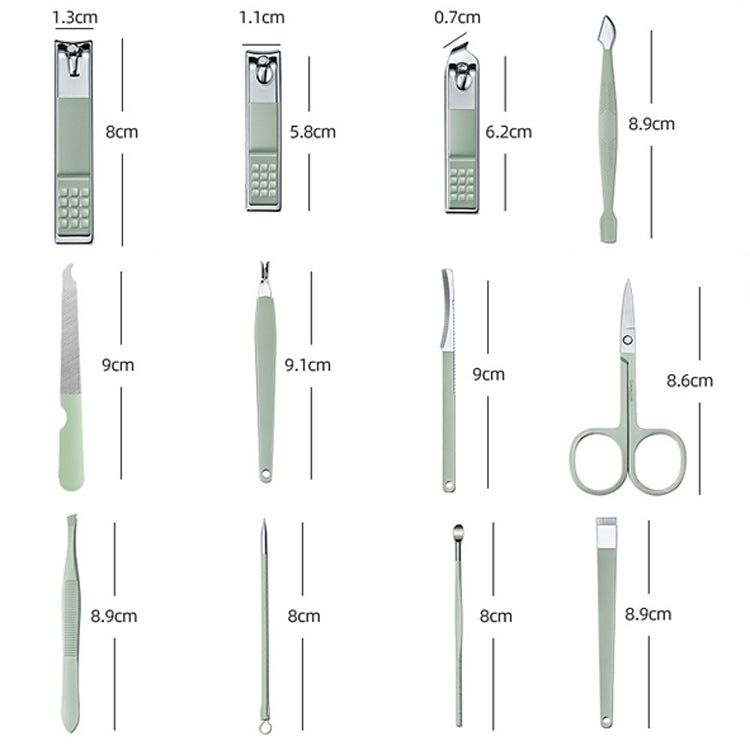12 in 1 Blue  Convenience Tools Cutting Nails - Nail Clipper by PMC TechLife | Online Shopping South Africa | PMC TechLife