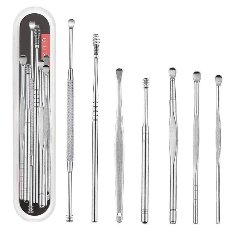 QILIZUO  3 Sets Stainless Steel Double-Ended Screw Ear Scoop - Ear Care Tools by PMC TechLife | Online Shopping South Africa | PMC TechLife