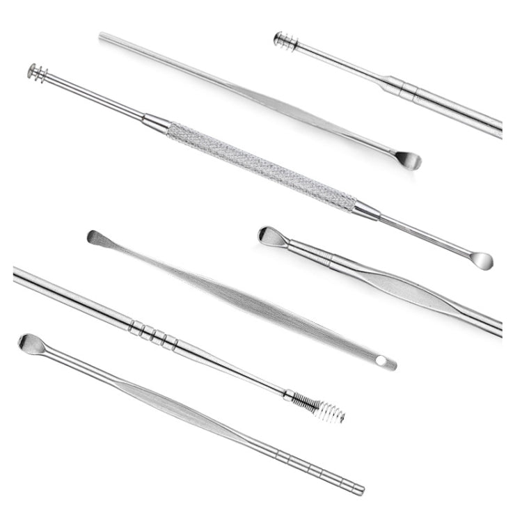 QILIZUO  3 Sets Stainless Steel Double-Ended Screw Ear Scoop - Ear Care Tools by PMC TechLife | Online Shopping South Africa | PMC TechLife